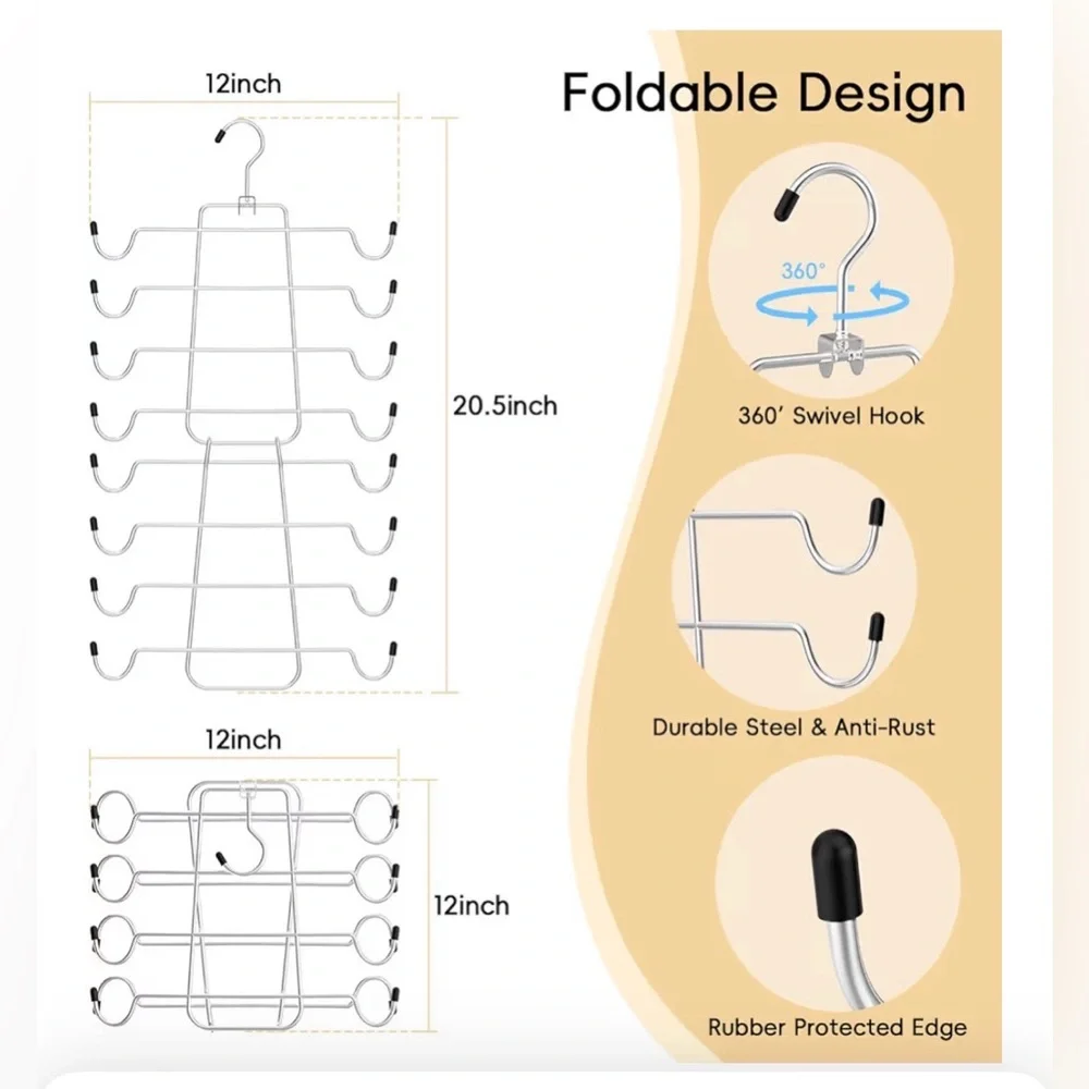 NEW TomCare Foldable Space Saving Hangers